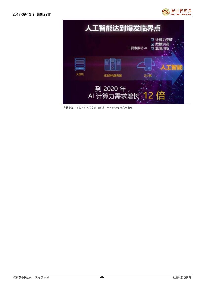 新时代证券：计算机行业：人工智能系列报告：看阿里云全新一代AI异构加速平台，领略“AI芯片+”生态好风光_第6页