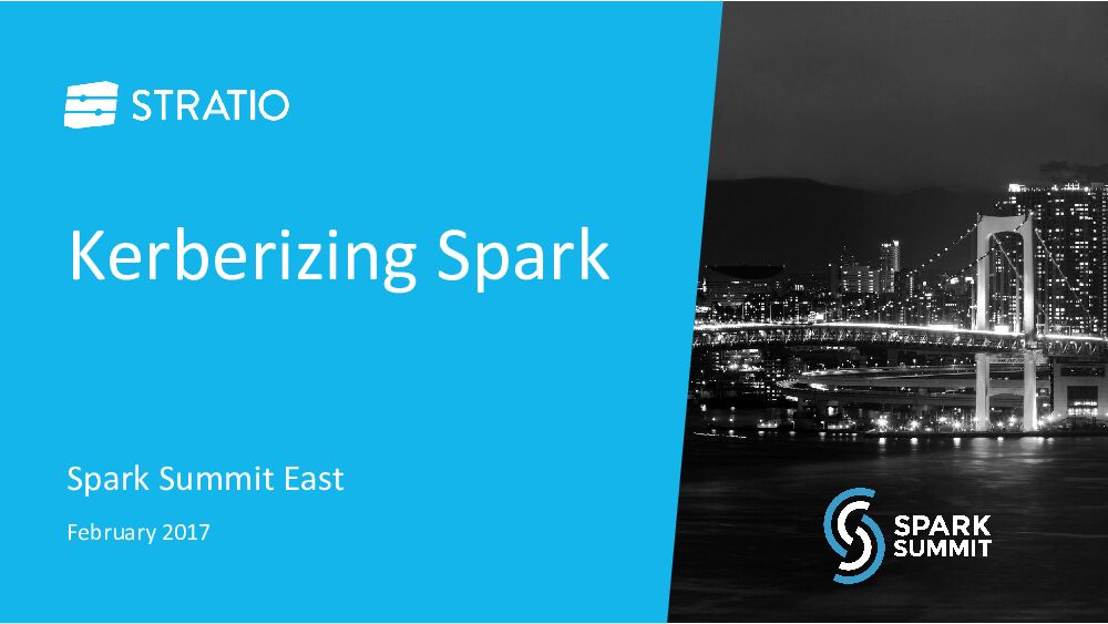 Kerberizing Spark