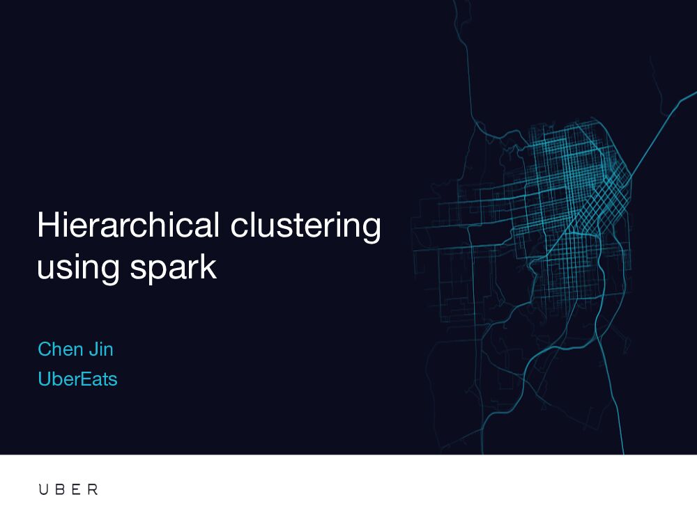 Hierarchical clustering using spark