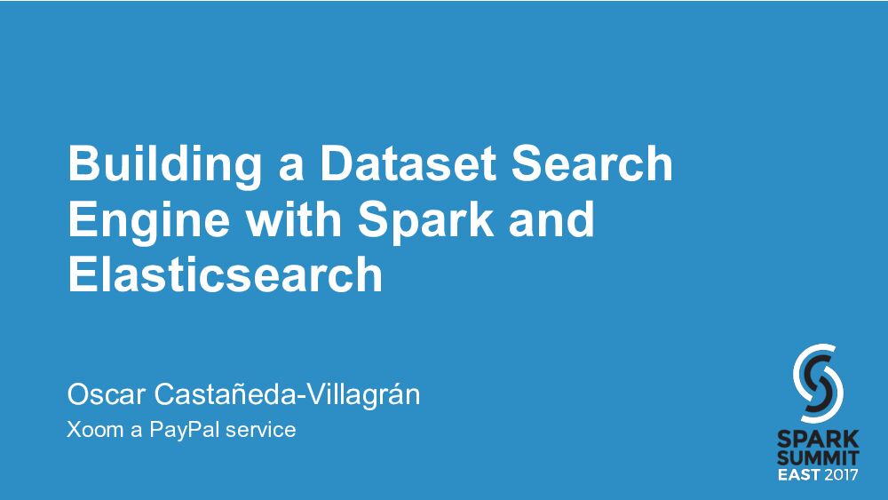 Building a Dataset Search Engine with Spark and Elasticsearch