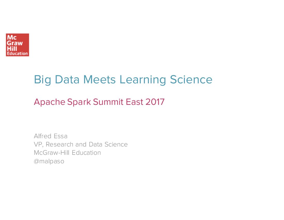Big Data Meets Learning Science