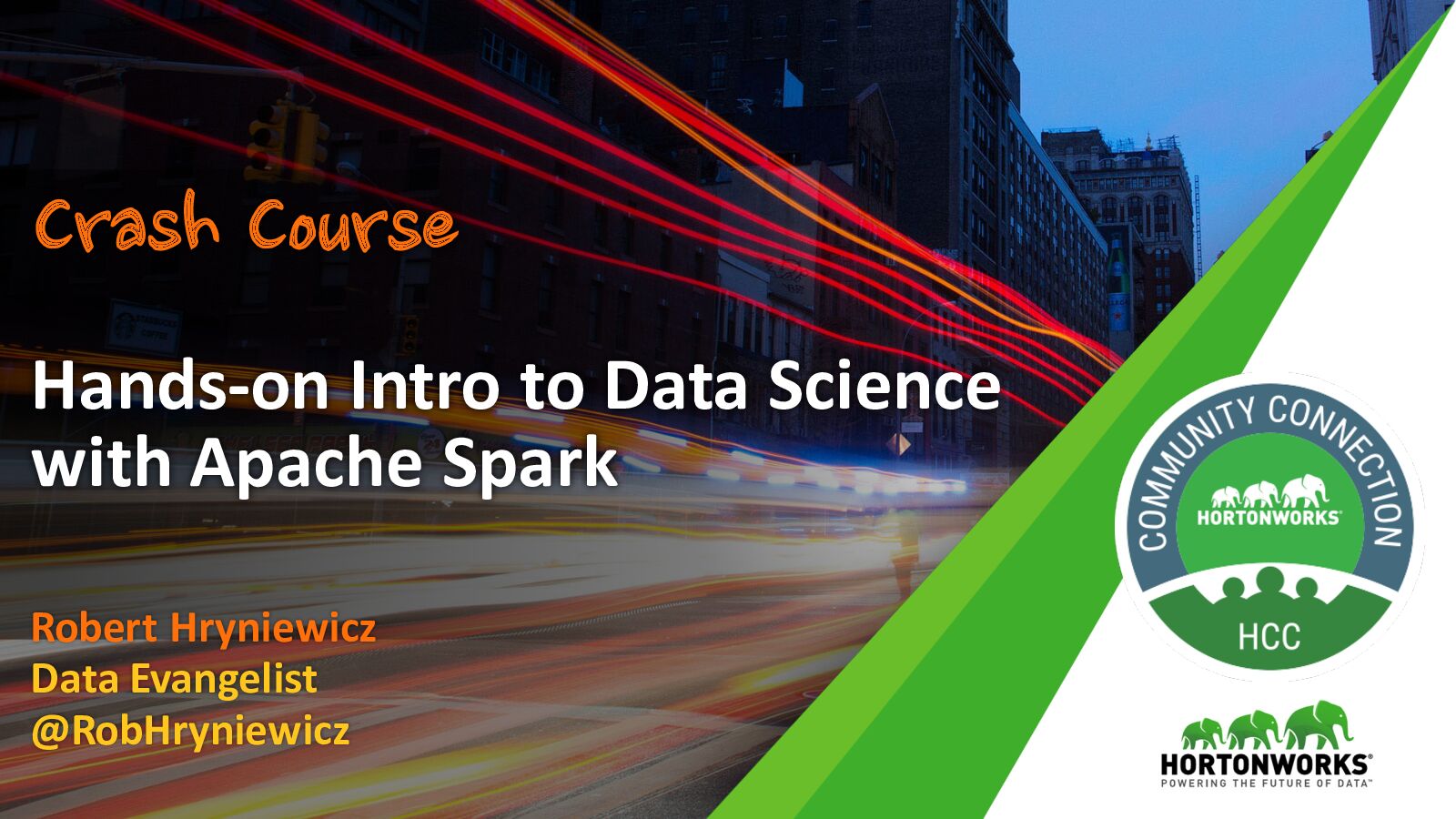 Hands-on Intro to Data Science with Apache Spark
