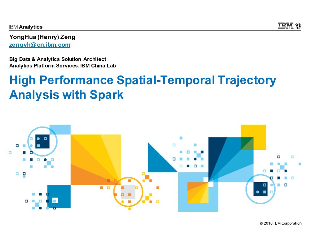 High Performance Spatial-Temporal Trajectory Analysis with Spark