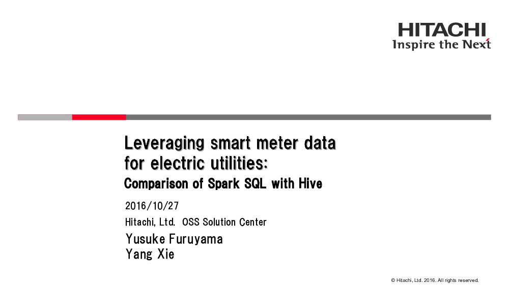 Comparison of Spark SQL with Hive