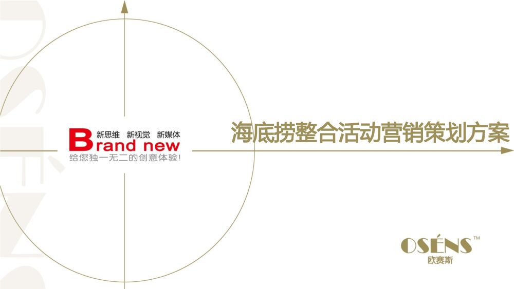 欧塞斯：海底捞整合活动营销策划方案
