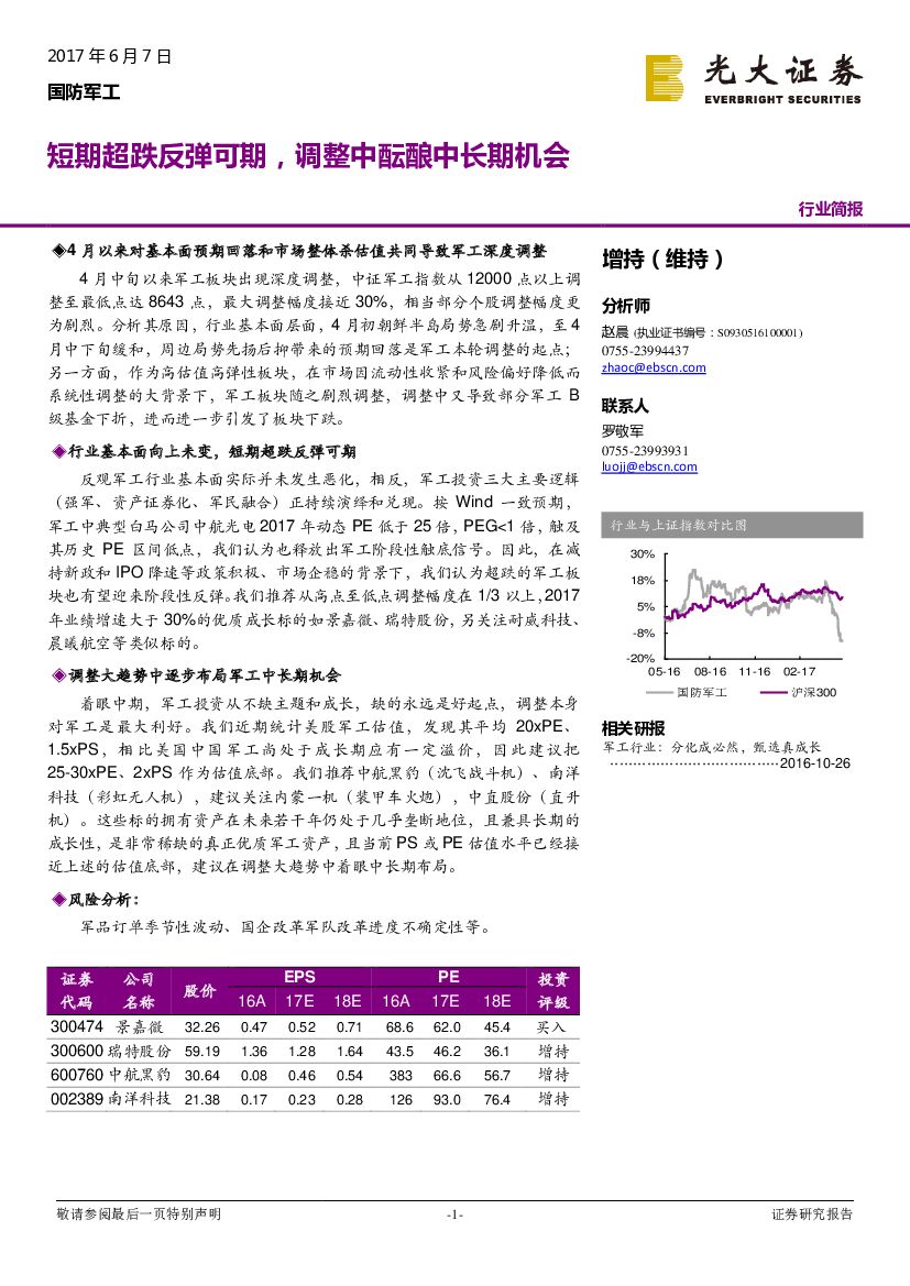 光大证券：短期超跌反弹可期，调整中酝酿中长期机会