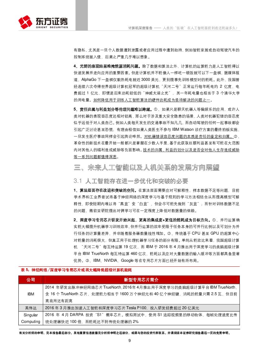 东方证券：计算机行业深度报告：人类的“饭碗”在人工智能面前到底还能端多久？_第9页