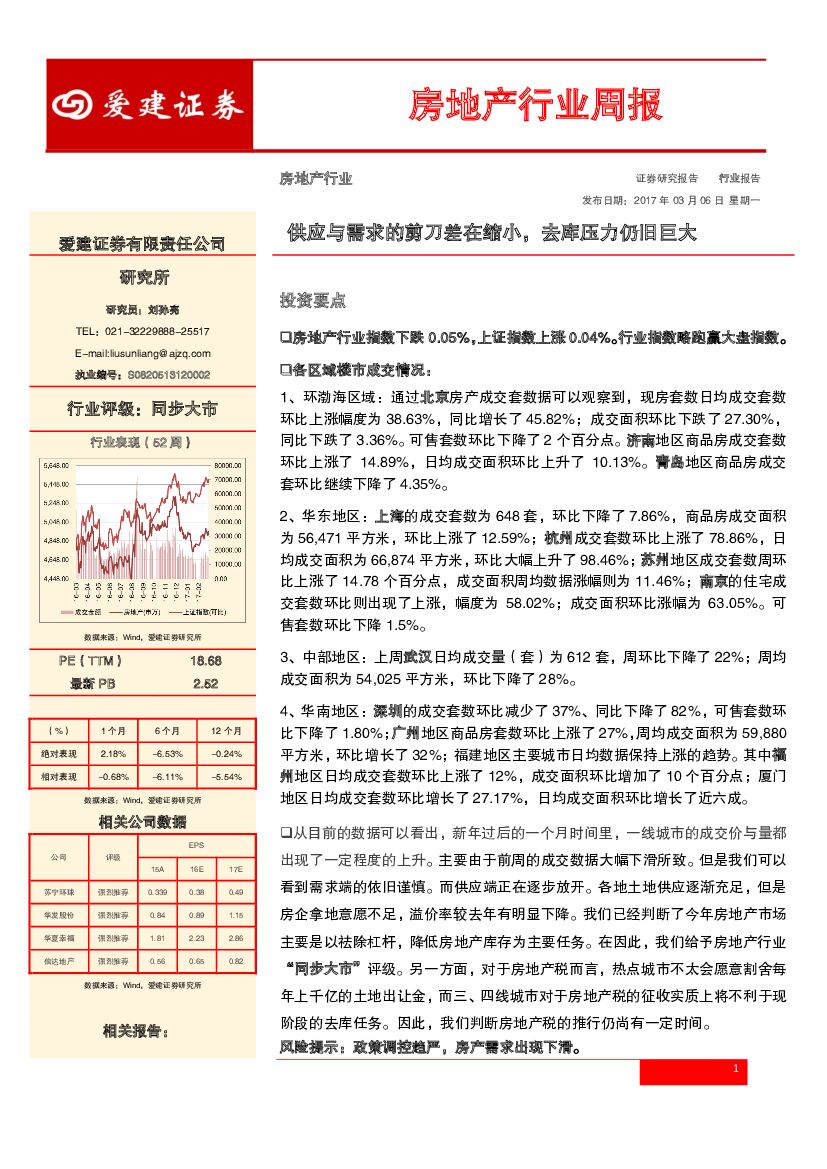 爱建证券：房地产行业周报