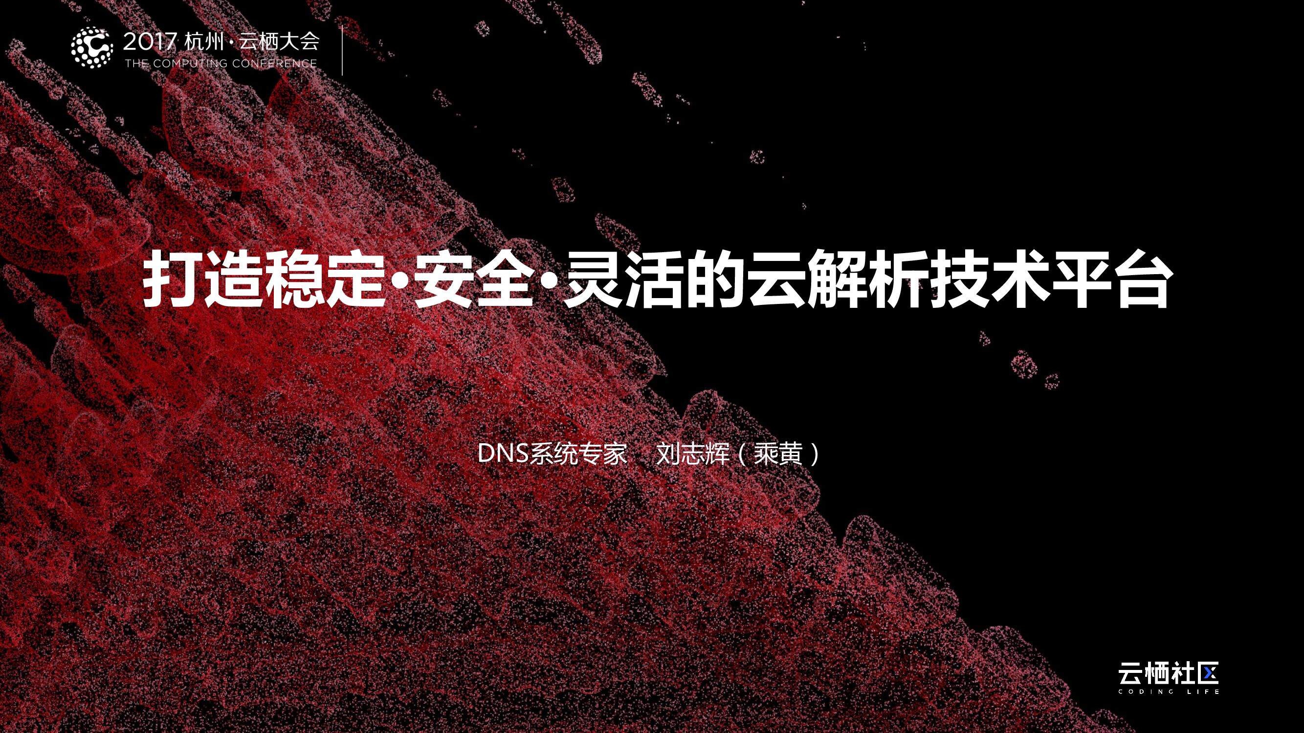 打造稳定·安全·灵活的云解析技术平台