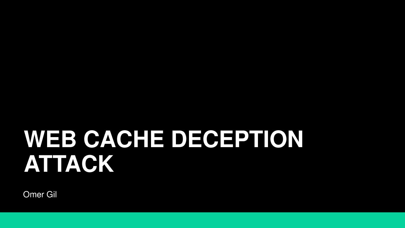 Web-Cache-Deception-Attack