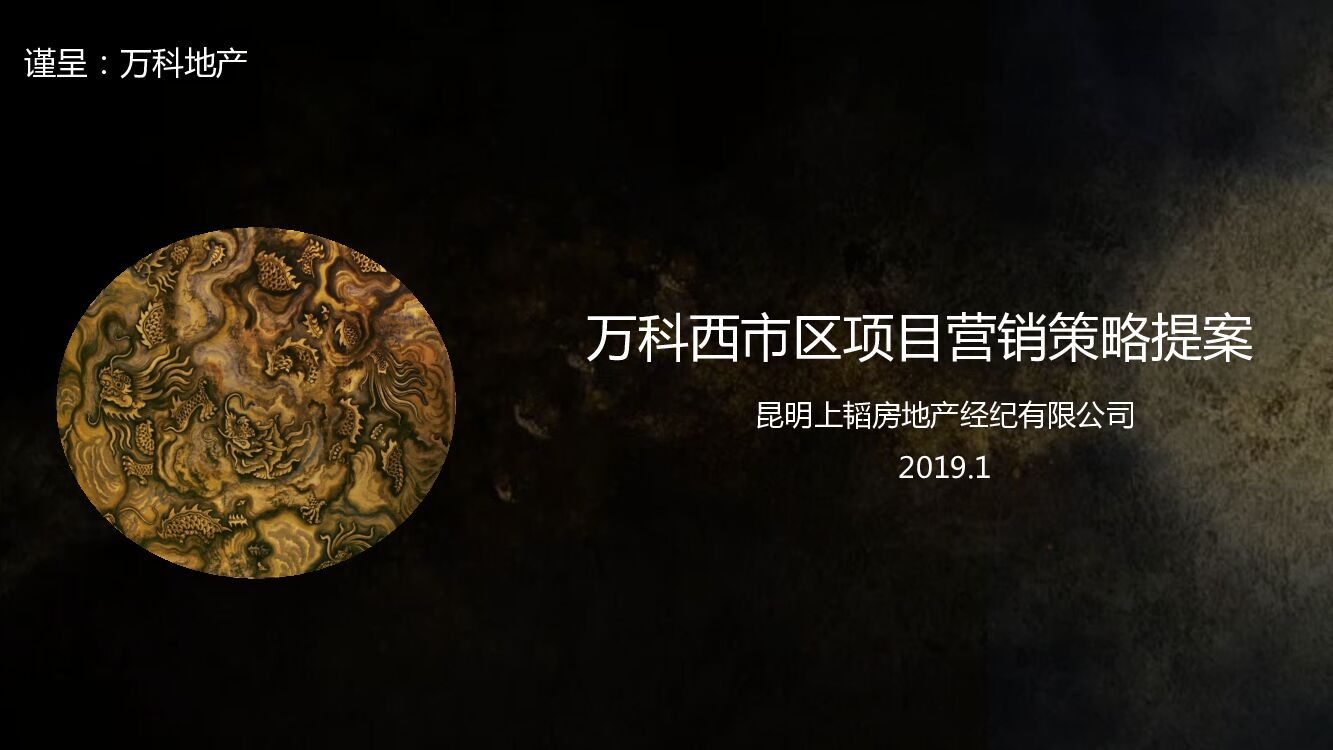 昆明万科城项目营销策略提案报告