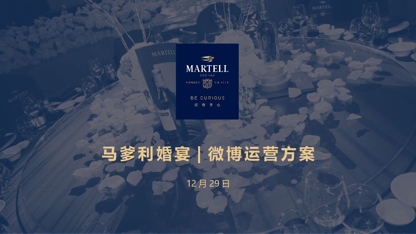 【Starnet】马爹利婚宴微博运营方案
