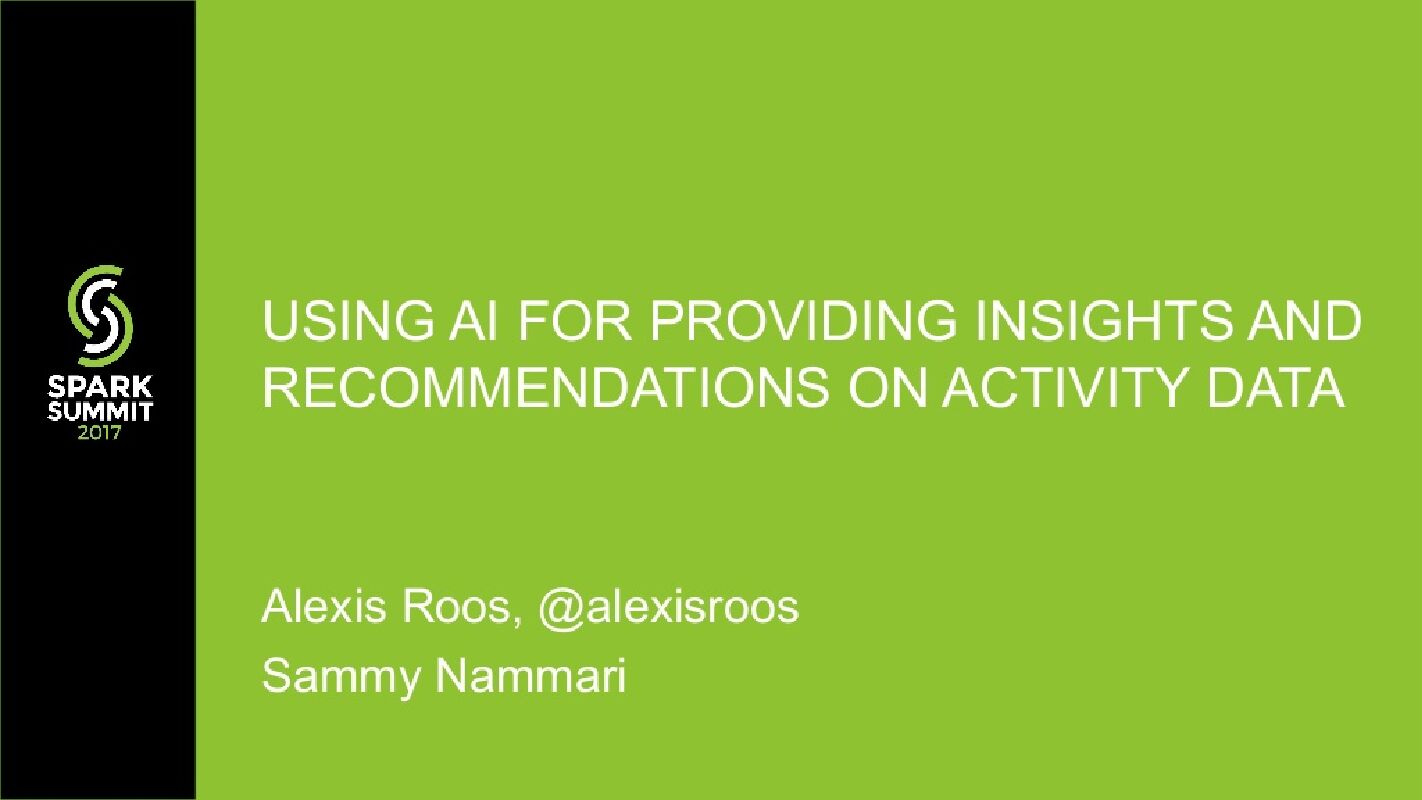 Using AI for Providing Insights and Recommendations on Activity Data