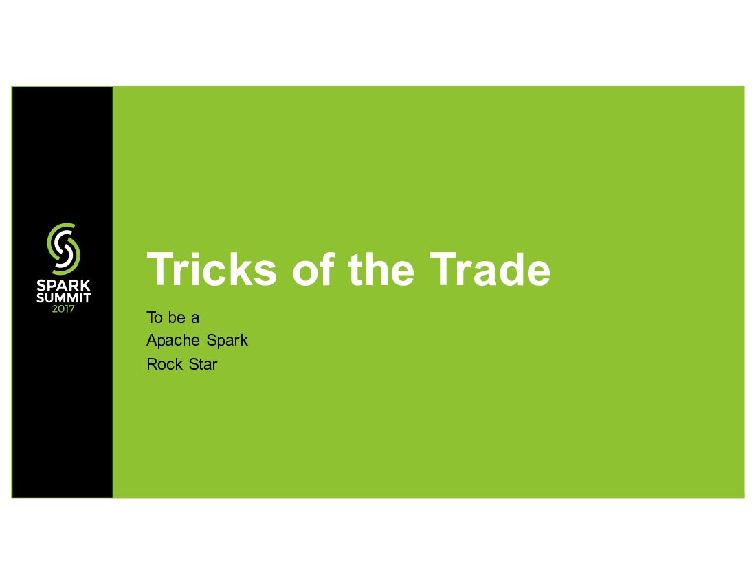 Tricks of the Trade