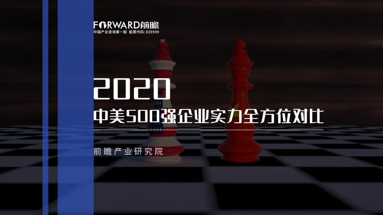 前瞻产业研究院：2020年中美500强企业实力对比