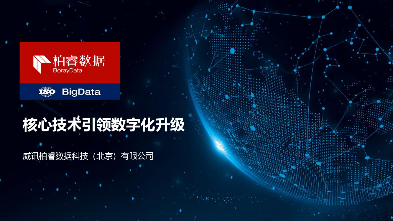 柏睿数据：核心技术引领数字化升级