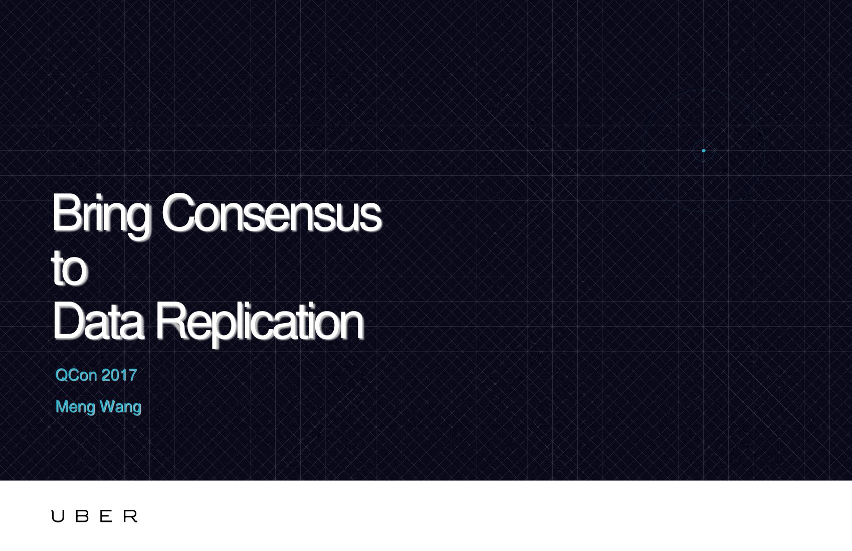 Bring Consensus to Date Replication