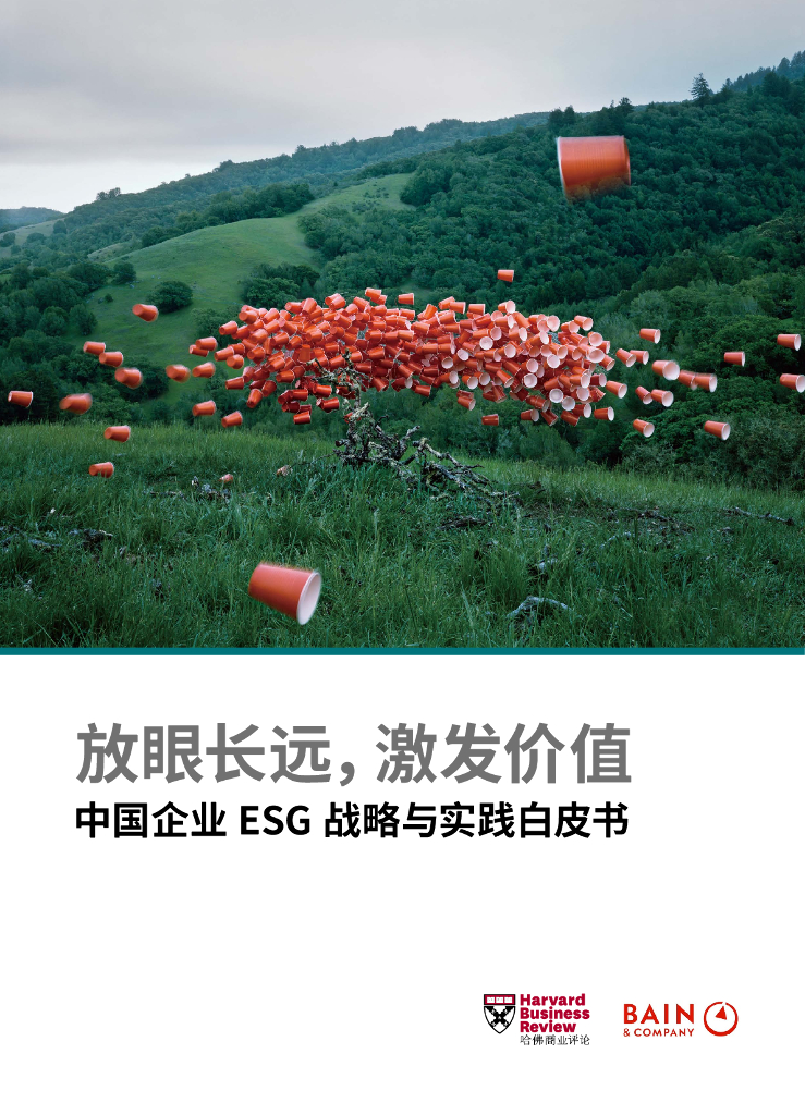 贝恩：中国企业ESG战略与实践白皮书：放眼长远，激发价值