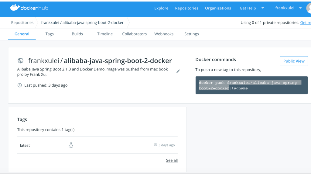 Java Spring Boot开发实战系列课程（第18讲）：制作Java Docker镜像与推送到DockerHub和阿里云Docker仓库_第10页