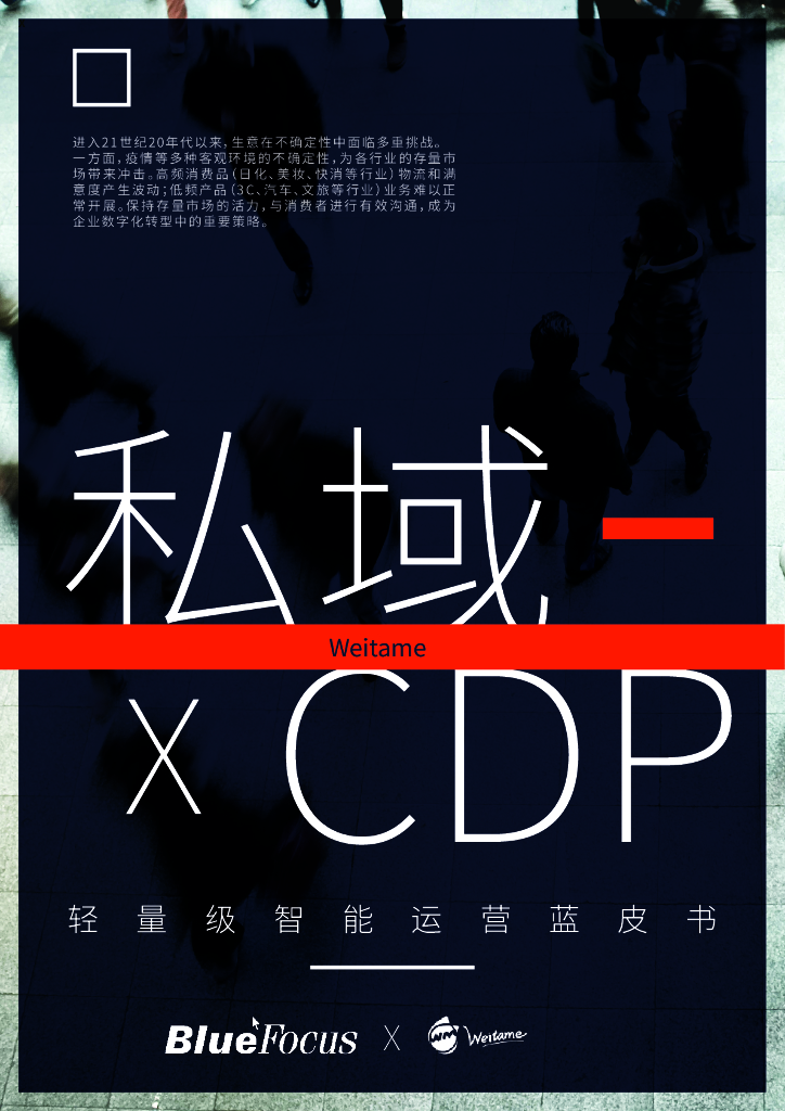 销博特：私域 x CDP：轻量级智能运营蓝皮书