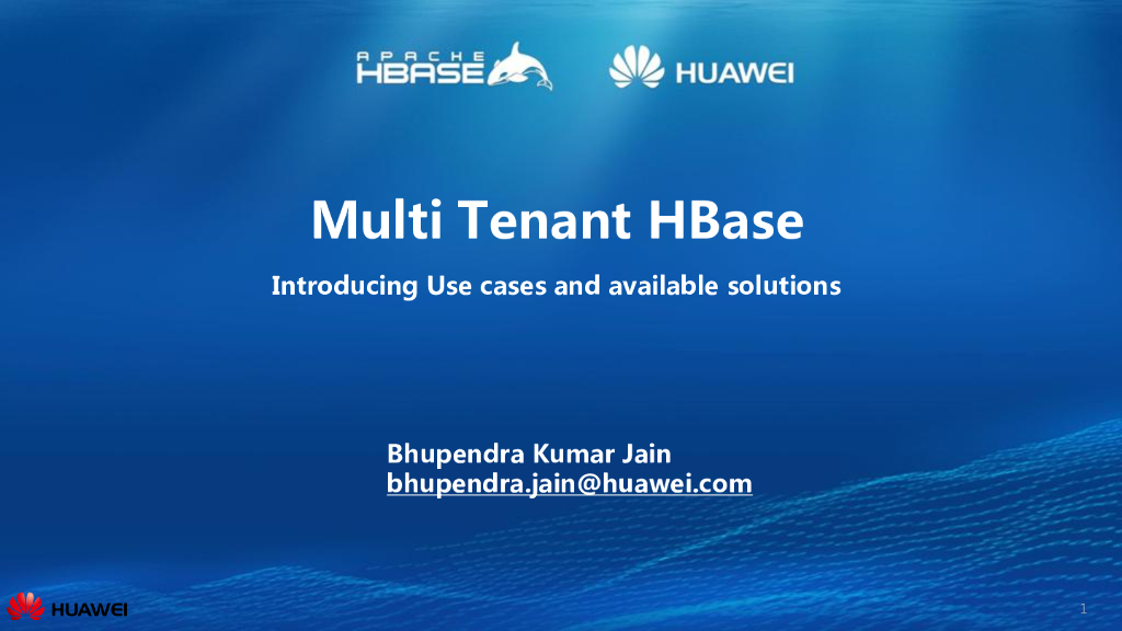 HBase 多租户使用