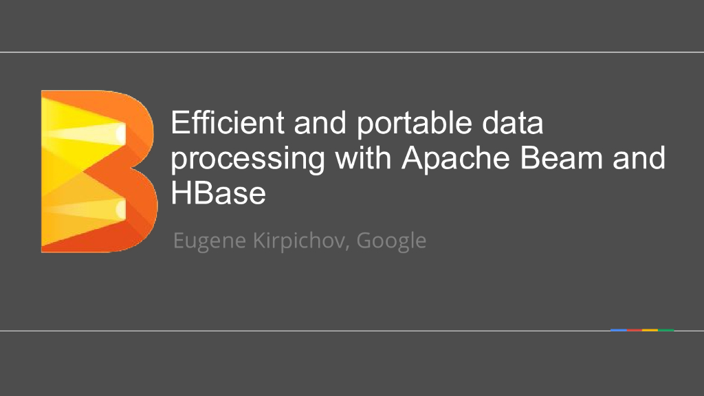 使用Apache Beam和HBase进行高效数据处理