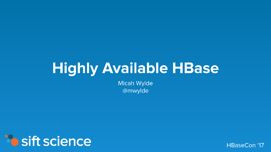 HBase 高可用HA