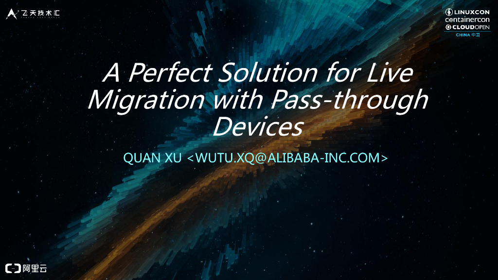 A Perfect Solution for Live Migration with Pass-through Devices