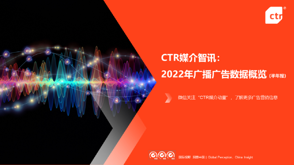 CTR：2022年广播广告数据概览（半年刊）