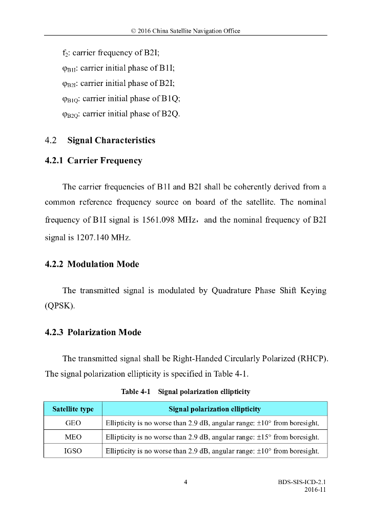 北斗系统空间信号接口控制文件（2.1版）英文版_第8页