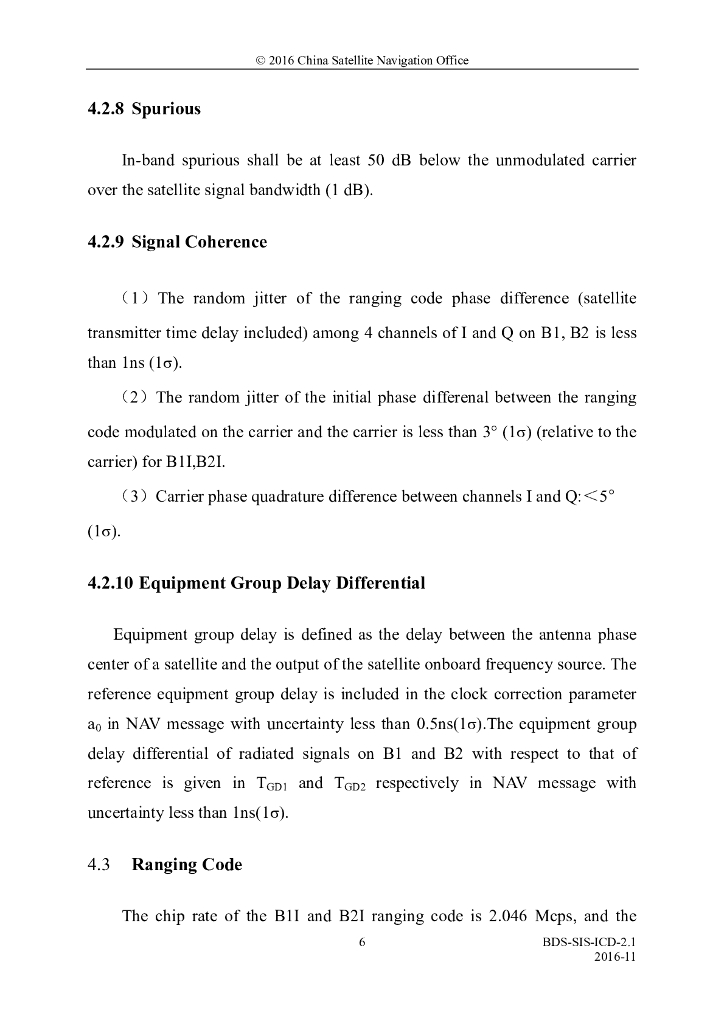 北斗系统空间信号接口控制文件（2.1版）英文版_第10页