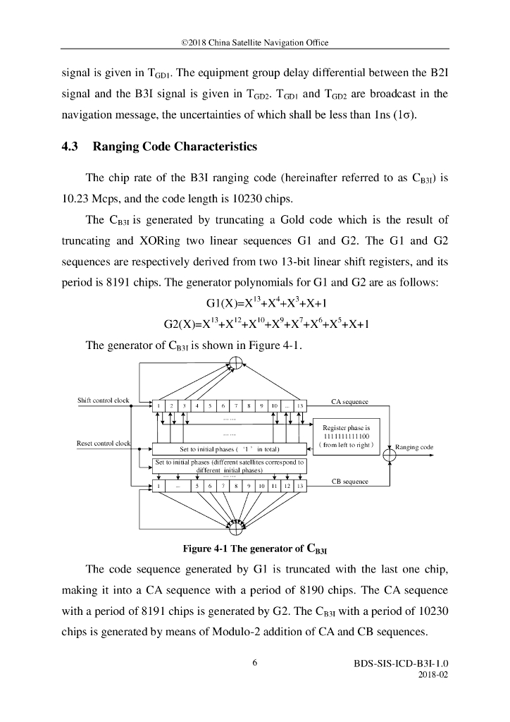 北斗系统空间信号接口控制文件B3I（1.0版）英文版_第10页