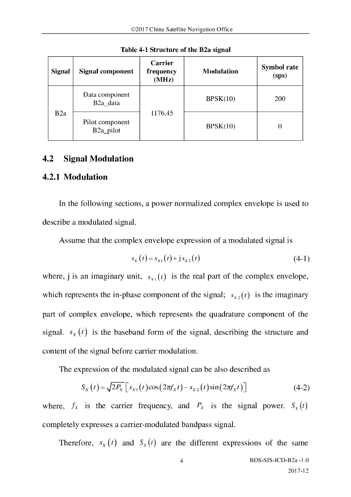 北斗系统空间信号接口控制文件B2a（1.0版）英文版_第10页