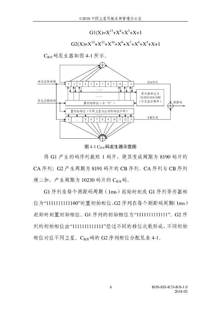 北斗系统空间信号接口控制文件B3I（1.0版）_第10页