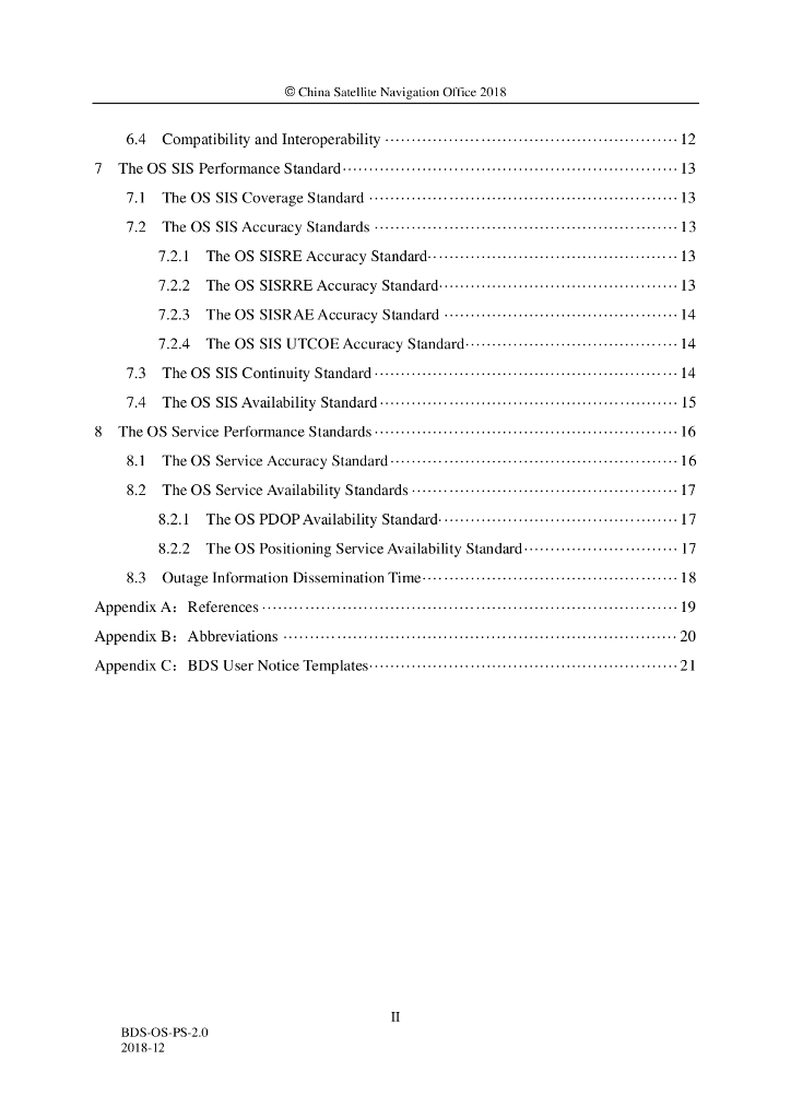 北斗卫星导航系统公开服务性能规范（2.0版）英文版_第8页