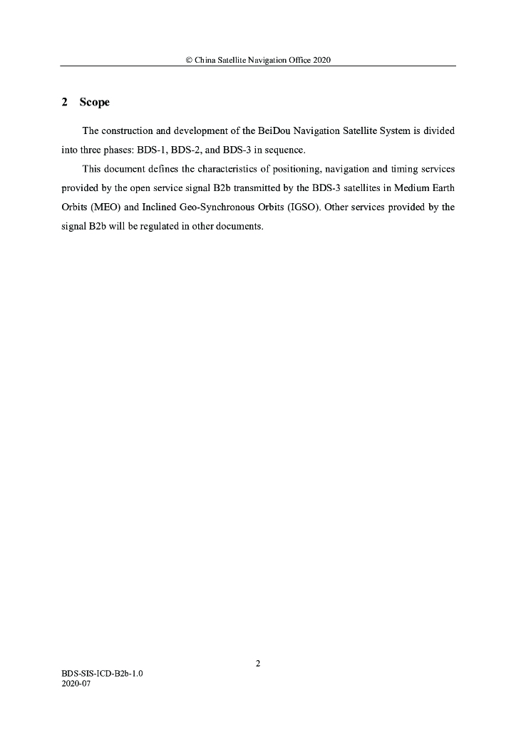 北斗卫星导航系统空间信号接口控制文件-公开服务信号B2b（1.0版）英文版_第10页