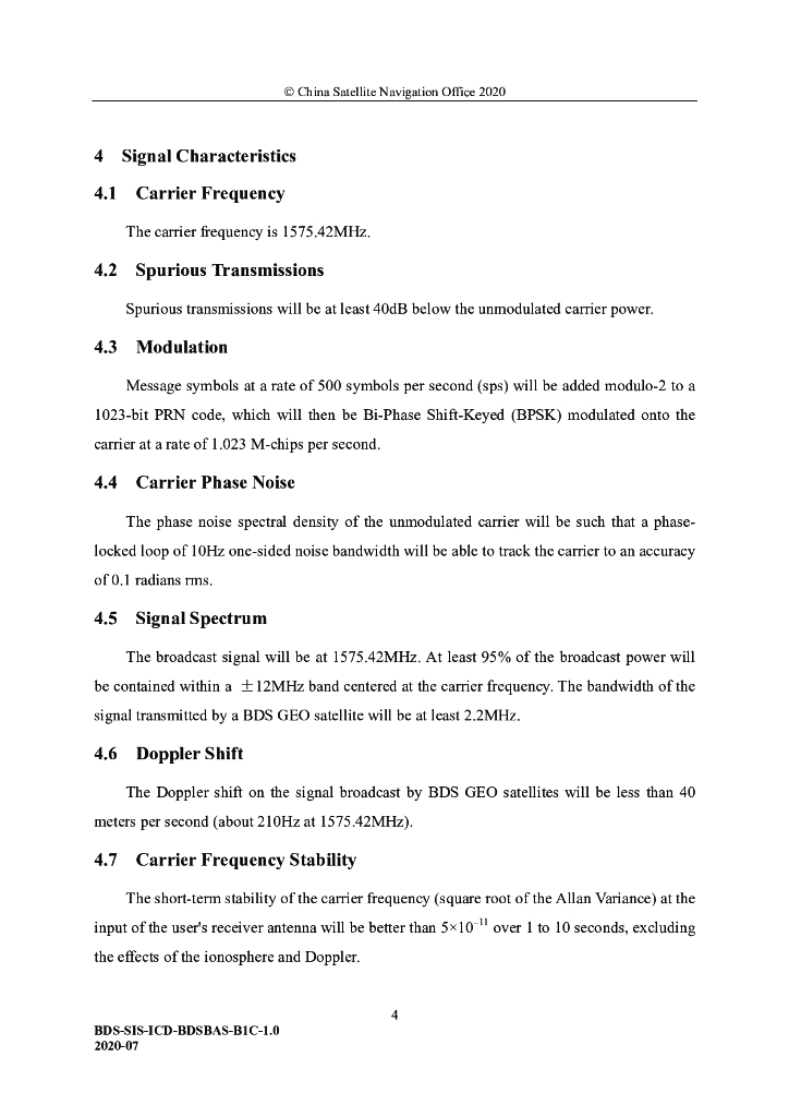 北斗卫星导航系统空间信号接口控制文件-星基增强服务信号BDSBAS-B1C（1.0版）英文版_第10页