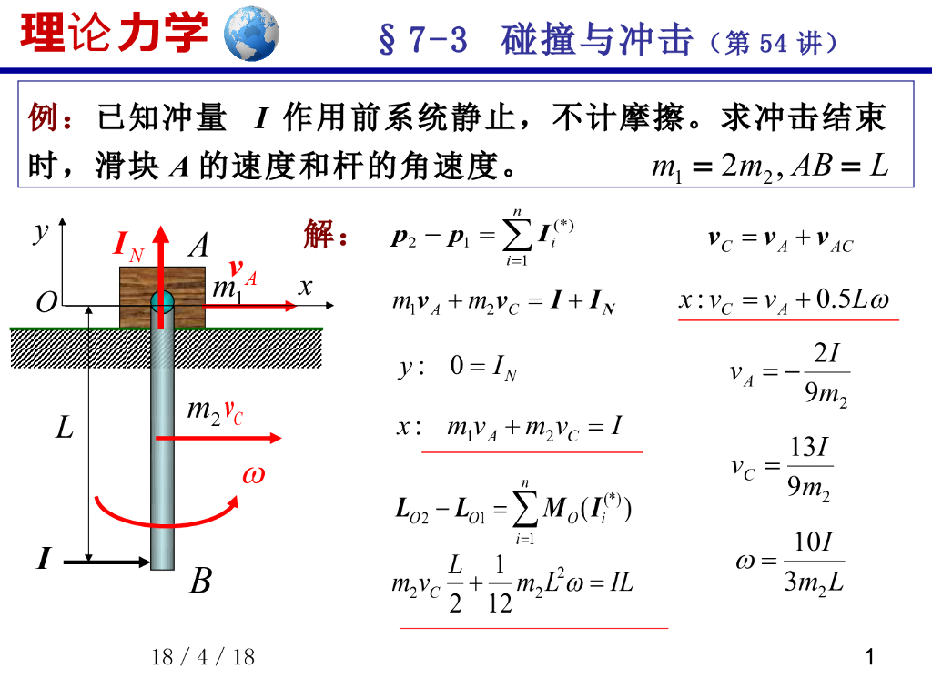 《理论力学》课件-碰撞（2）