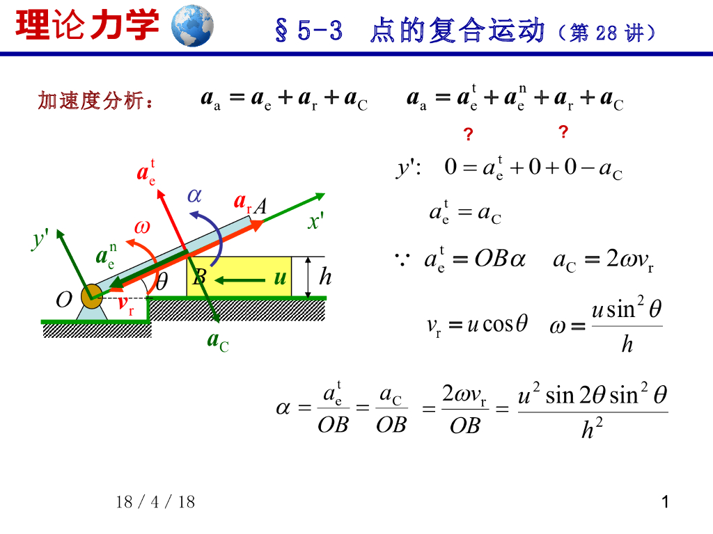 《理论力学》演示文稿-点的复合运动（4）