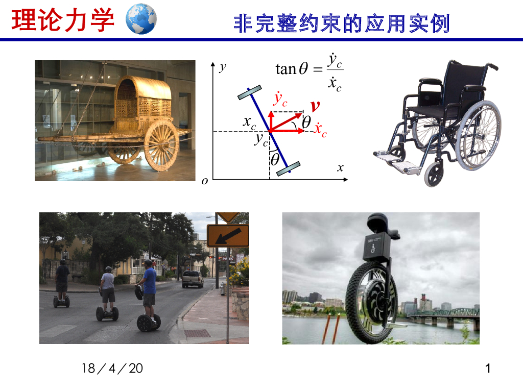 《理论力学》演示文稿-非完整约束实例