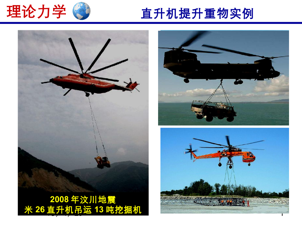 《理论力学》演示文稿-空中吊车中的力学问题