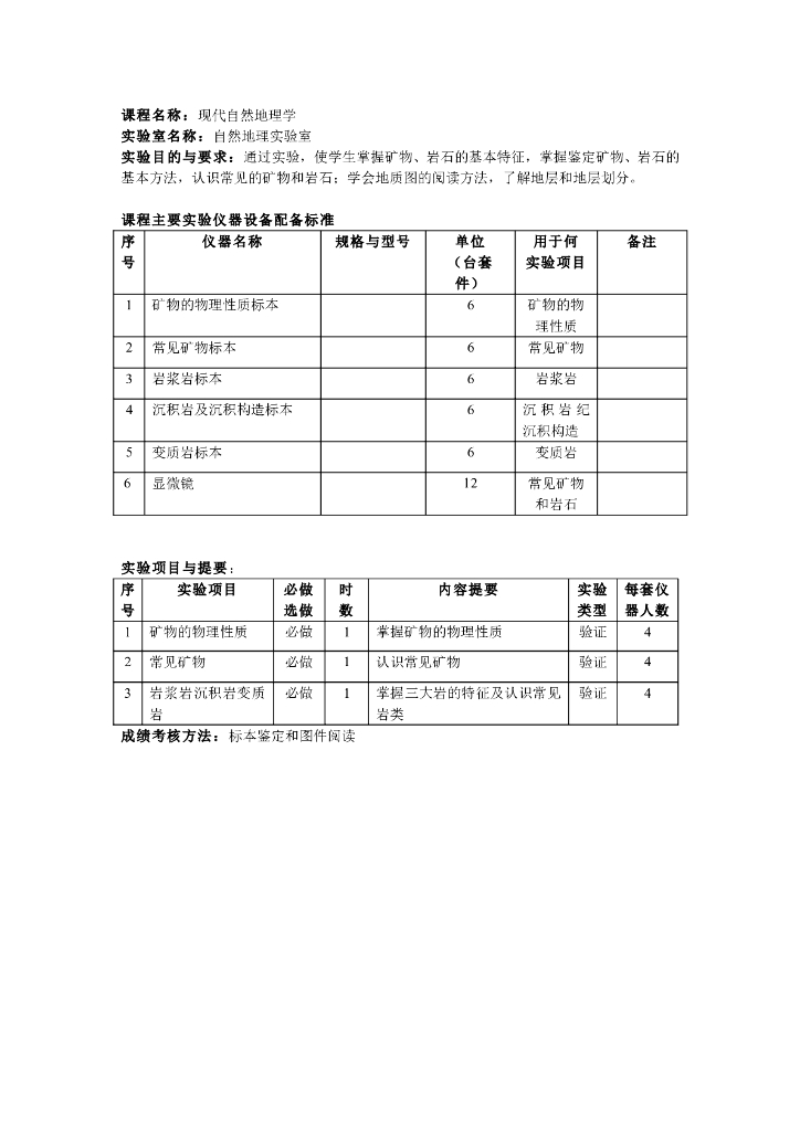 《现代自然地理学》实验 实训 实习-岩石圈的组成
