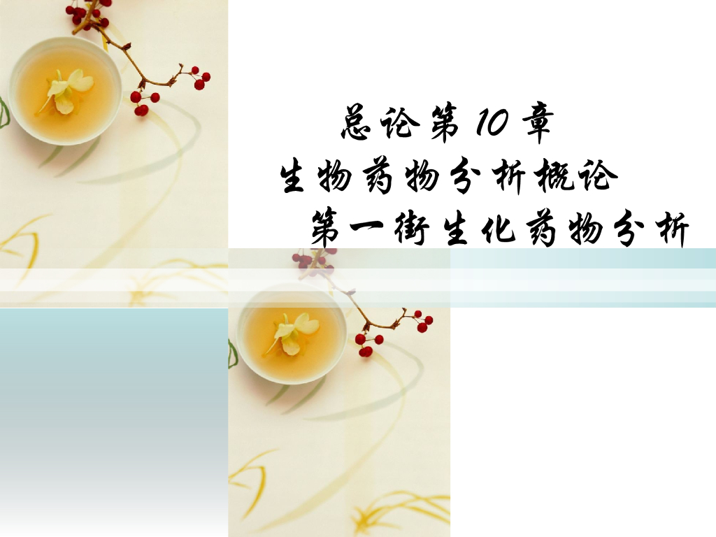 《药物分析》教学课件-生化药物与生物制品分析概论（学生发言）