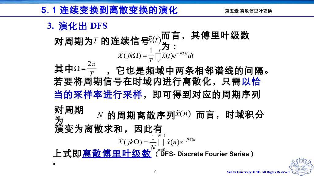 《信号与系统》演示文稿-Z5.01 傅里叶变换中连续到离散的演化_第9页