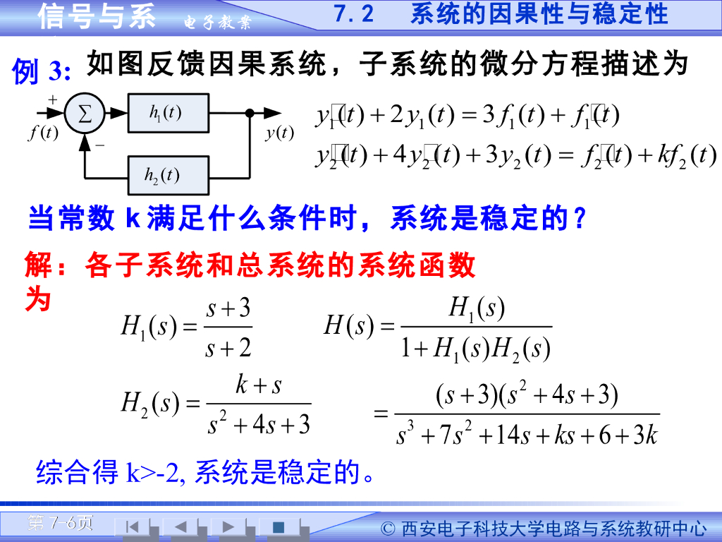 《信号与系统》演示文稿-系统函数特性和信号流图（一）_第6页