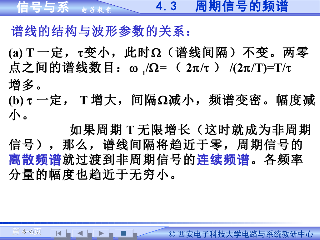 《信号与系统》演示文稿-周期信号的频谱_第6页
