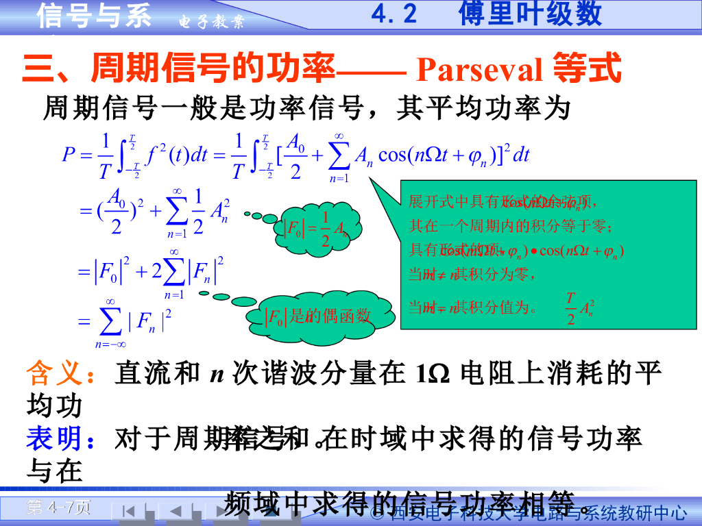 《信号与系统》演示文稿-周期信号的频谱_第7页