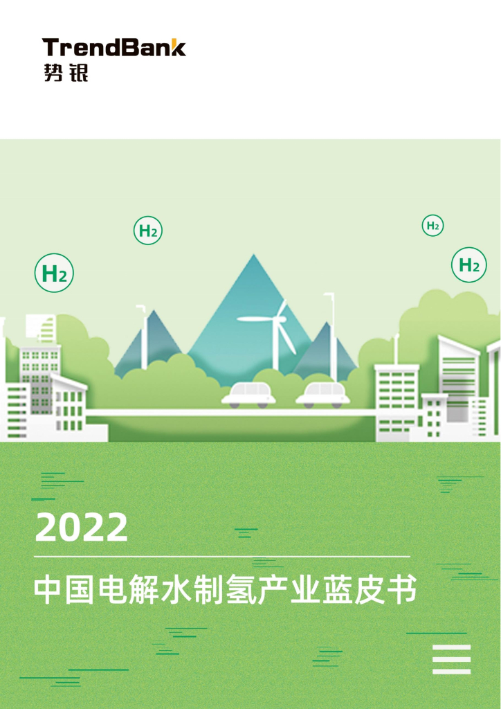 势银：中国电解水制氢产业蓝皮书2022 海报