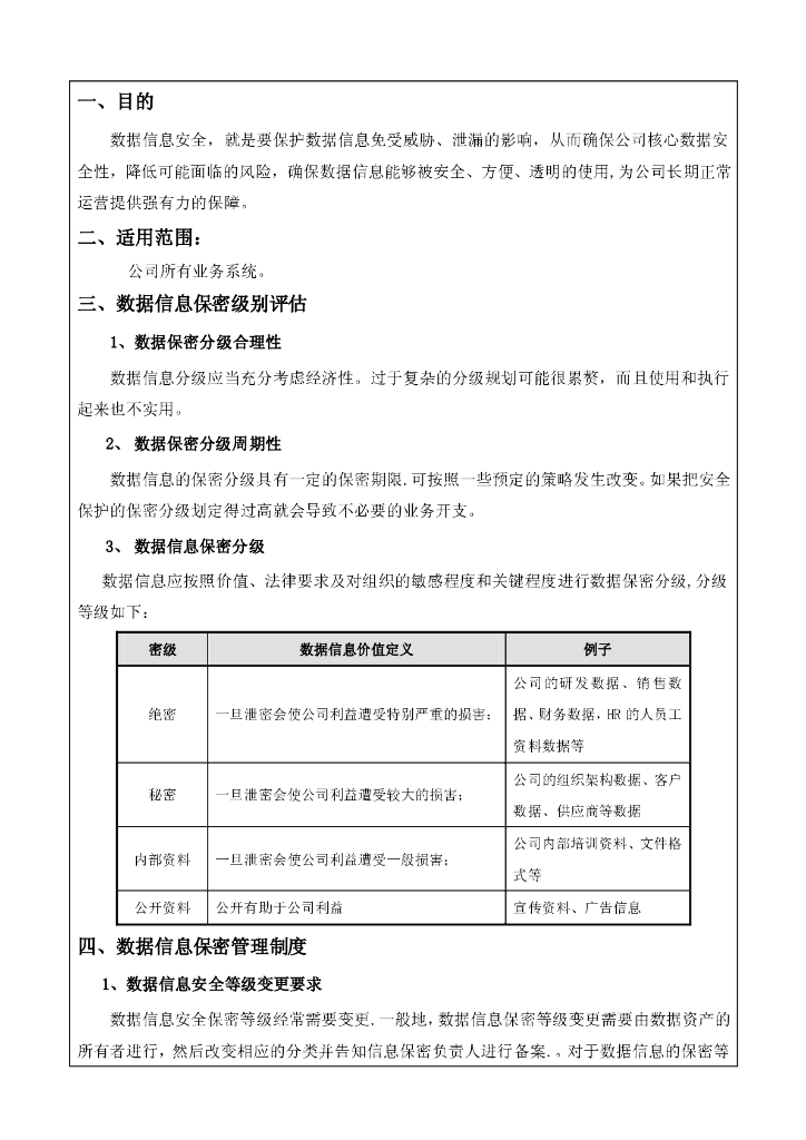 IT系统数据管理规范