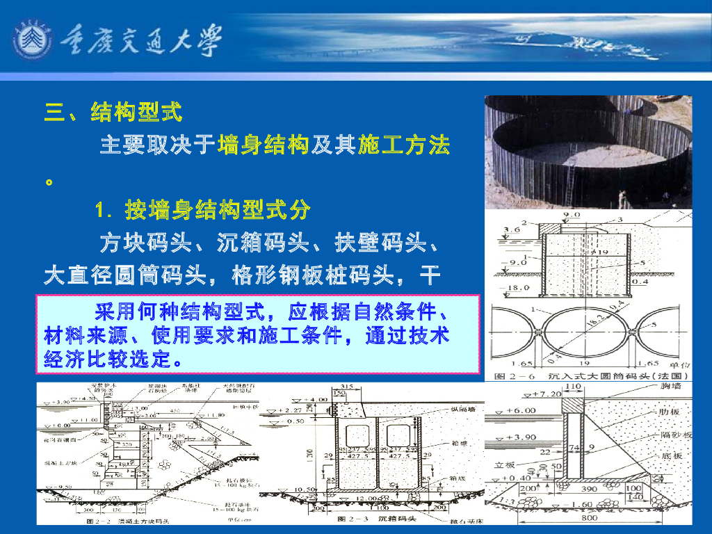 《港口水工建筑物》教学课件-重力式码头(1)—重力式码头结构型式_第9页